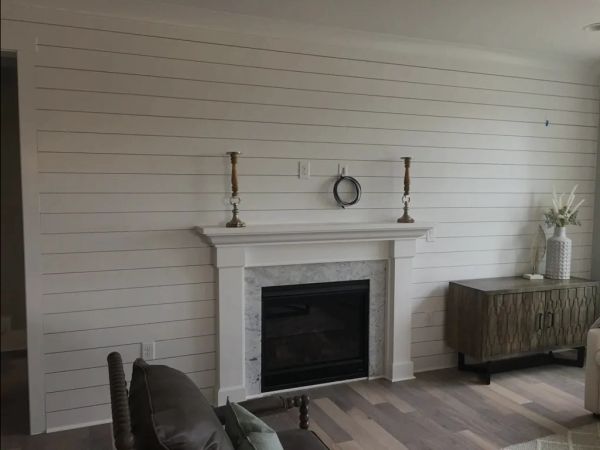 White fireplace